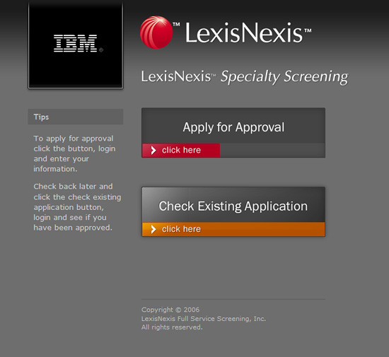 Lexis Nexis Web App